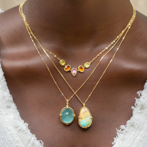 Boulder Opal Seashore Necklace