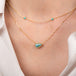 Australian Opal Doublet and Gold Necklace