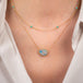 Australian Opal Doublet and Gold Necklace