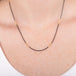 Oxidized silver and 18k gold necklace