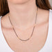 Oxidized silver and 18k gold necklace