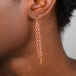Ruby Textile Earrings in 18k Gold