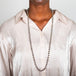 Grey Akoya Pearl Woven Necklace in 18k Gold