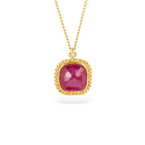 Fiery Ruby Necklace