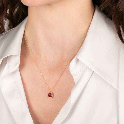 Fiery Ruby Necklace