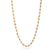 Woven Brown Zircon Necklace in 18k Gold