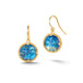 Carved moon face moonstone earrings shown against a white background