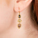 Earth-Toned Diamond Trio Earrings