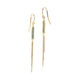 Textile Tassel Earrings in Blue Diamond