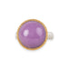 A gold and silver ring featuring a phosphosiderite stone, shown against a white background.