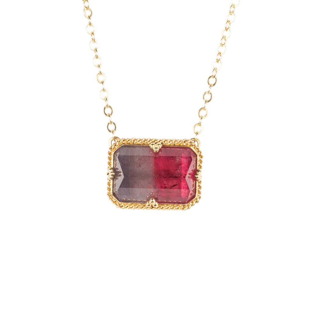 Purple Pink Watermelon Tourmaline Necklace – Amáli Jewelry