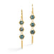 Textile Trio Earrings in Blue Diamond