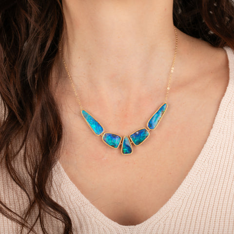Boulder Opal Symmetrical Necklace