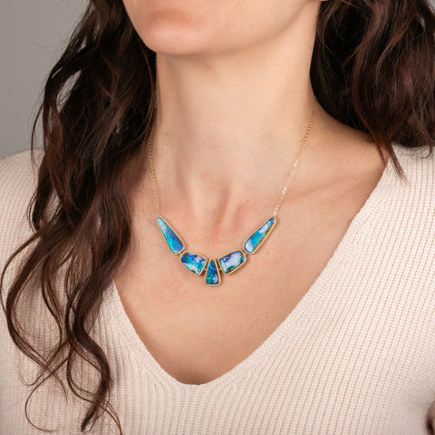 Boulder Opal Symmetrical Necklace