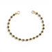 Black Diamond Textile Bracelet in 18k Gold