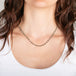 Woven Blue Diamond Necklace in 18k Gold