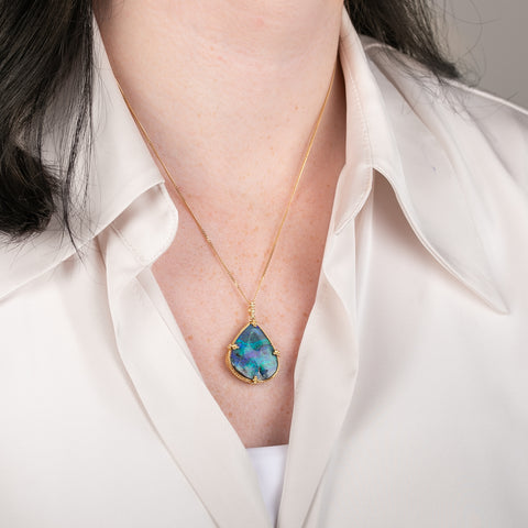 Boulder Opal Deep Sea Necklace