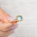 Faceted Aquamarine Ring