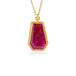 Geometric Petite Ruby Necklace