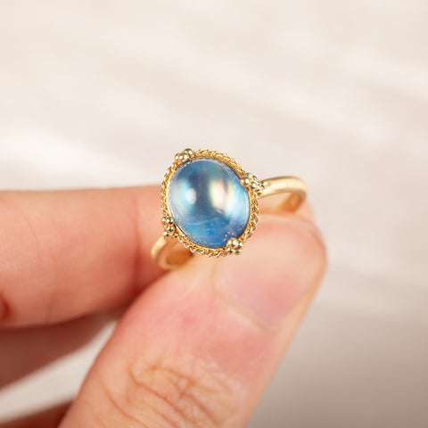 Oval Moonstone Ring