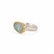 Boulder Opal Glimmer Ring in Sterling Silver and 18k Gold