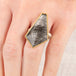 Quartz Ring in Sterling Silver and 18k Gold