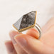 Quartz Ring in Sterling Silver and 18k Gold