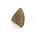 Rainbow Pyrite Druzy ring with gold bezel and silver band