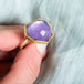 Geometric Amethyst Ring