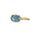 Aquamarine ring side view