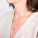 Aquamarine teardrop side view