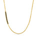 Black Diamond Asymmetrical Row Necklace in 18k Gold
