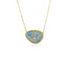 Australian Opal Doublet and Gold Necklace