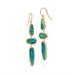 Australian opal and 18k gold earrings