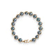 Blue akoya pearl bracelet on white