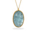 Carved Aquamarine bird necklace
