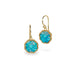 Carved Blossom Opal and Gold Earrings