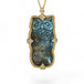 Carved Labradorite Owl Necklace
