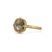 Champagne diamond ring side view
