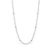 Oxidized silver necklace with black diamonds