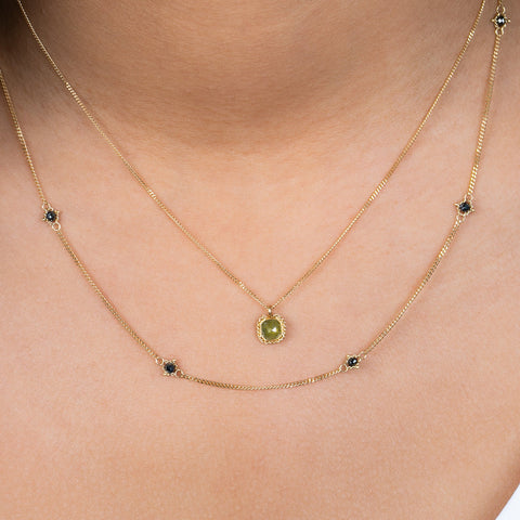 Diamond and 18k gold necklace
