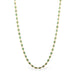 Emerald necklace on white