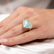 Aquamarine and 18k Gold Ring