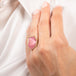 Pink Tourmaline and 18k Gold Ring