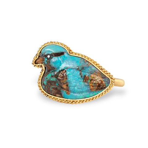 Carved Bird Ring