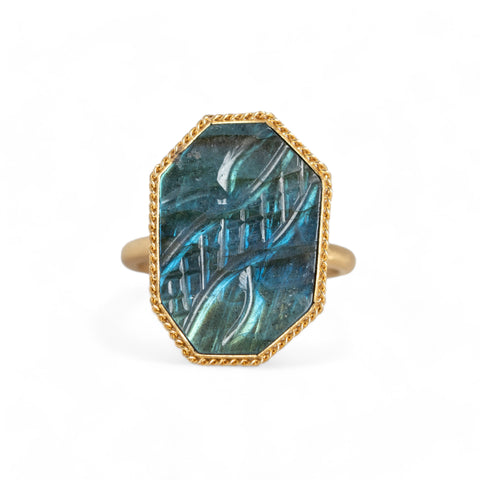 Labradorite ring