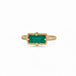 Emerald and 18k Gold Ring