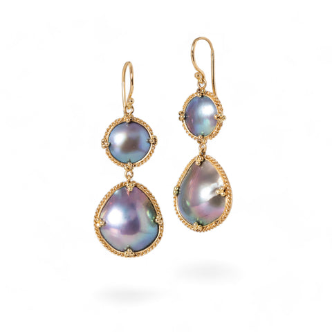 Mabe pearl earrings