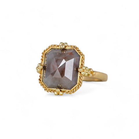 Diamond ring side view
