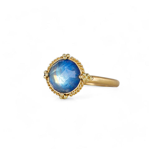 Moonstone ring side view